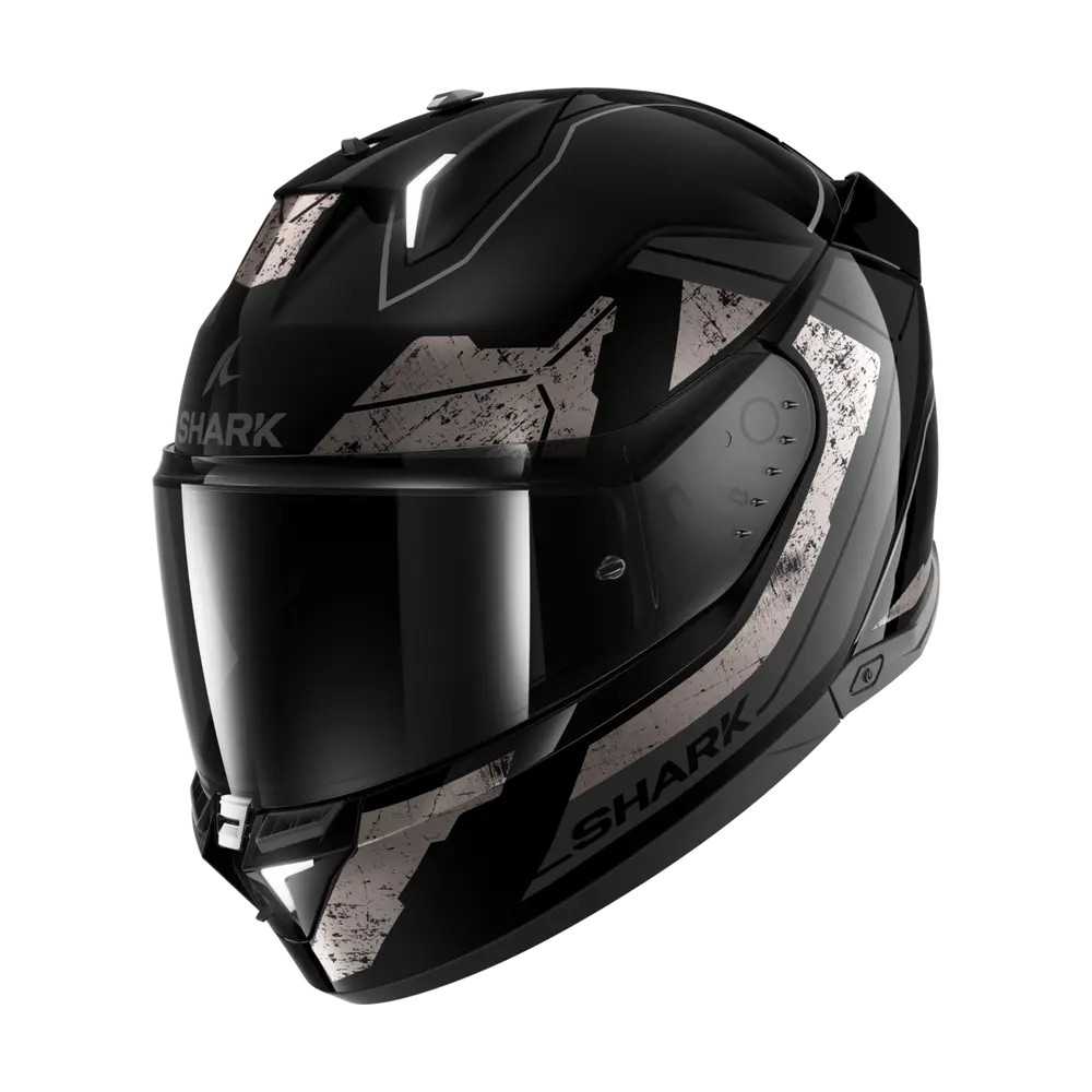 SHARK integral motorcycle helmet SKWAL i3 RHAD black / chrome / anthracite