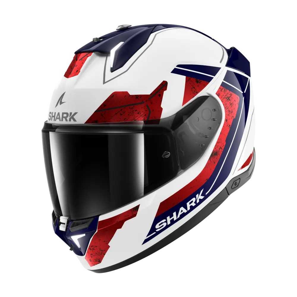 SHARK casque moto intégral SKWAL i3 RHAD blanc / bleu / rouge