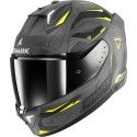 SHARK casque moto intégral SKWAL i3 LINIK anthracite / jaune / noir