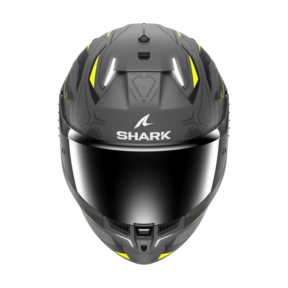 SHARK integral motorcycle helmet SKWAL i3 LINIK anthracite / yellow / black