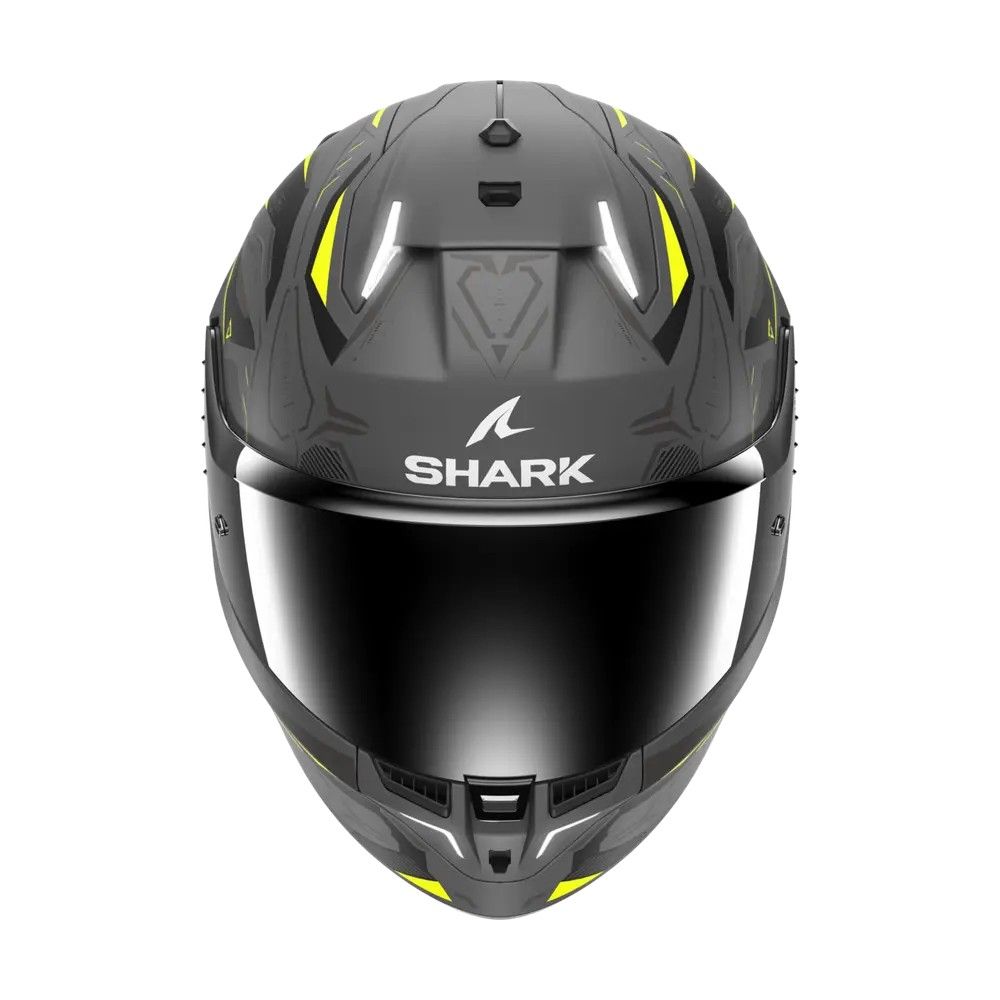 SHARK integral motorcycle helmet SKWAL i3 LINIK anthracite / yellow / black