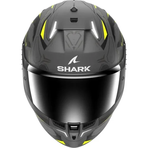 SHARK casque moto intégral SKWAL i3 LINIK anthracite / jaune / noir