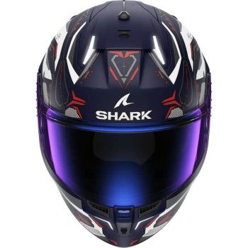 SHARK casque moto intégral SKWAL i3 LINIK bleu mat / blanc / rouge