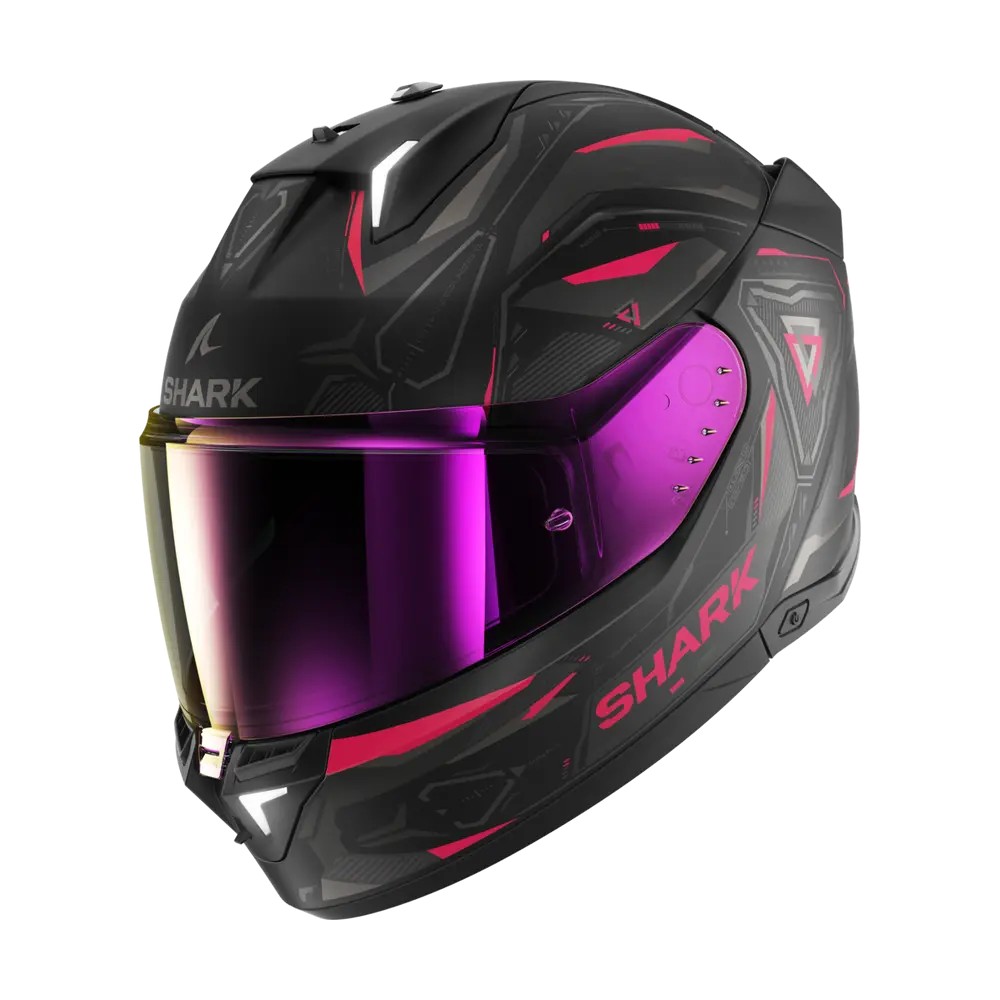 SHARK integral motorcycle helmet SKWAL i3 LINIK black / anthracite / purple