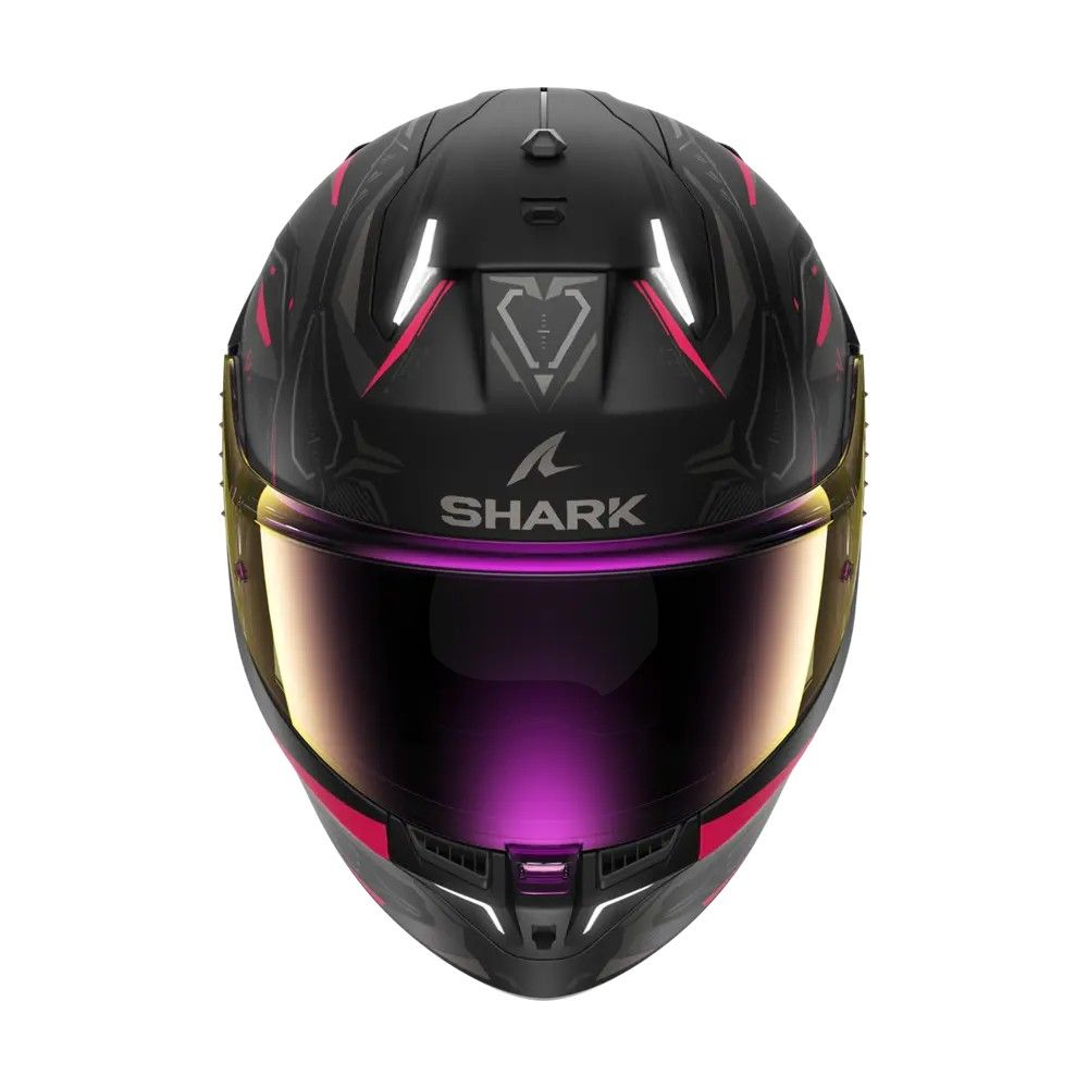 SHARK integral motorcycle helmet SKWAL i3 LINIK black / anthracite / purple