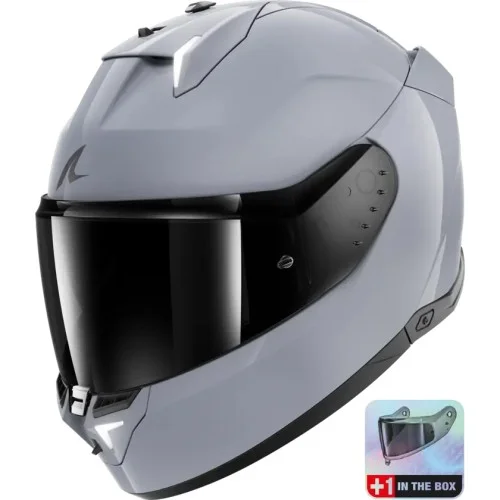SHARK integral motorcycle helmet SKWAL i3 DARK SHADOW EDITION gun silver
