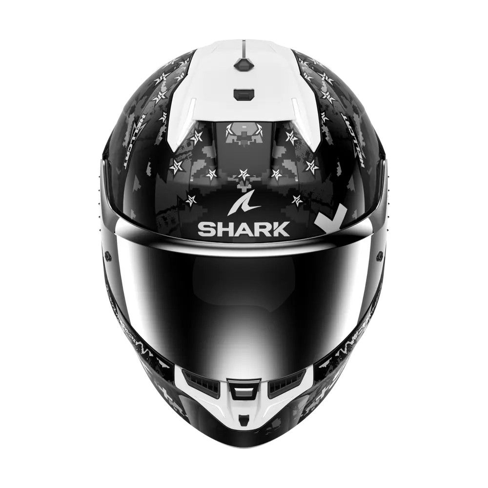 SHARK integral motorcycle helmet SKWAL i3 HELLCAT black / chrom / silver