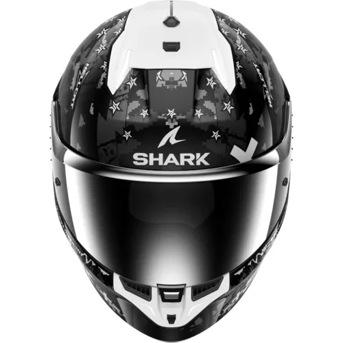 SHARK integral motorcycle helmet SKWAL i3 HELLCAT black / chrom / silver