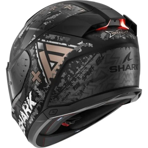 SHARK casque moto intégral SKWAL i3 HELLCAT noir mat / chrome / anthracite