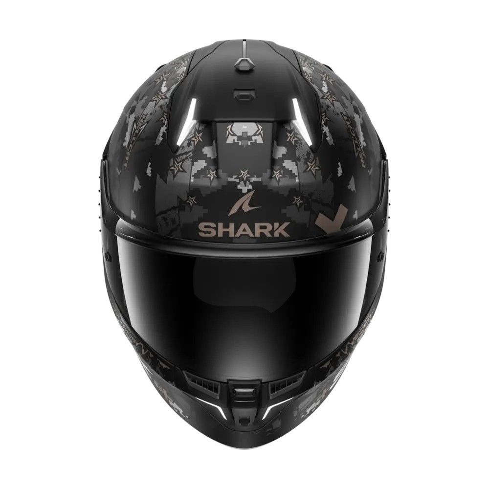 SHARK casque moto intégral SKWAL i3 HELLCAT noir mat / chrome / anthracite