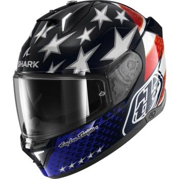 SHARK integral motorcycle helmet SKWAL i3 US  FLAG blue / red / white