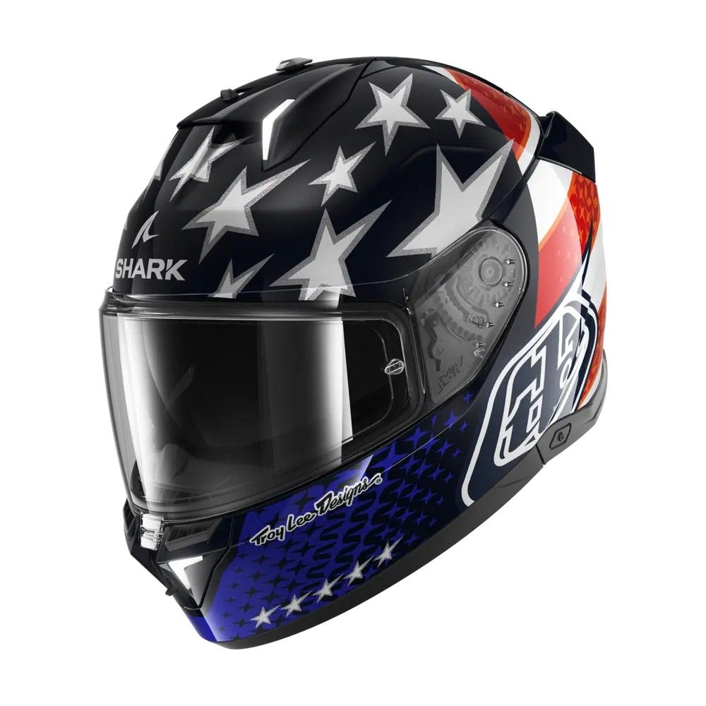 SHARK integral motorcycle helmet SKWAL i3 US  FLAG blue / red / white