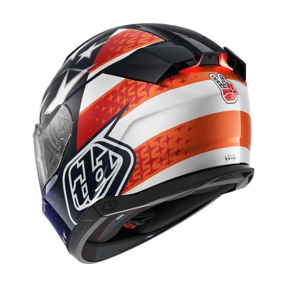 SHARK integral motorcycle helmet SKWAL i3 US  FLAG blue / red / white