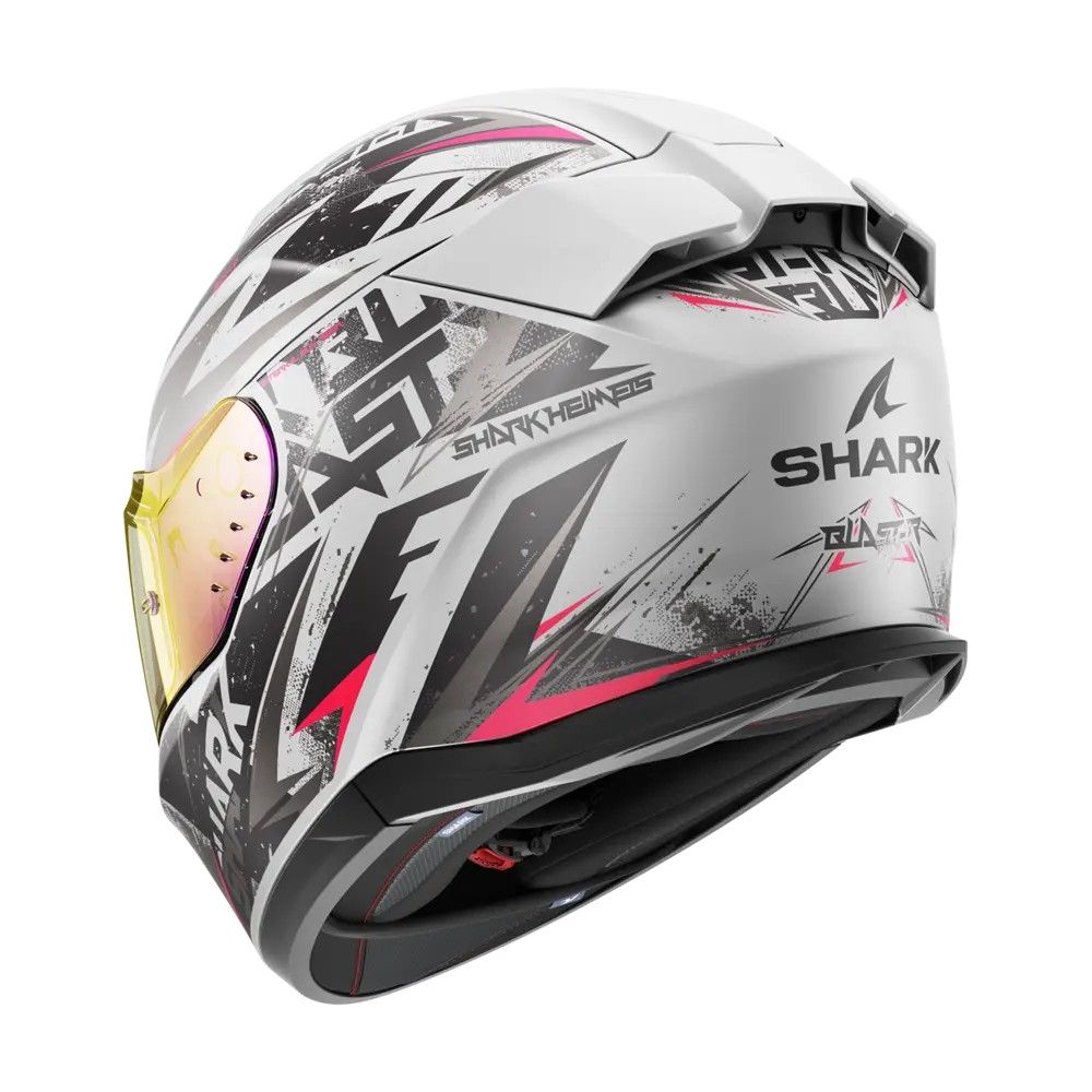 SHARK integral motorcycle helmet D-SKWAL 3 BLAST-R matt black / silver / purple