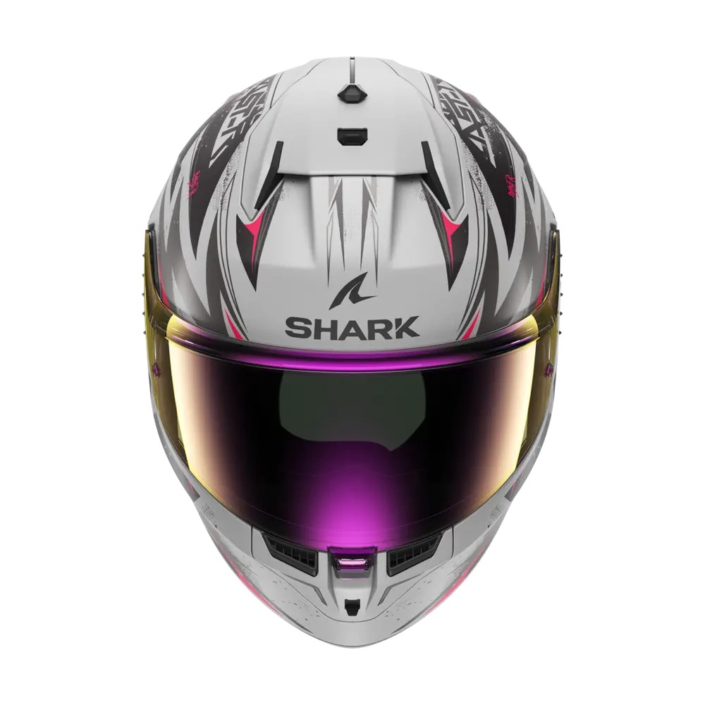 SHARK integral motorcycle helmet D-SKWAL 3 BLAST-R matt black / silver / purple