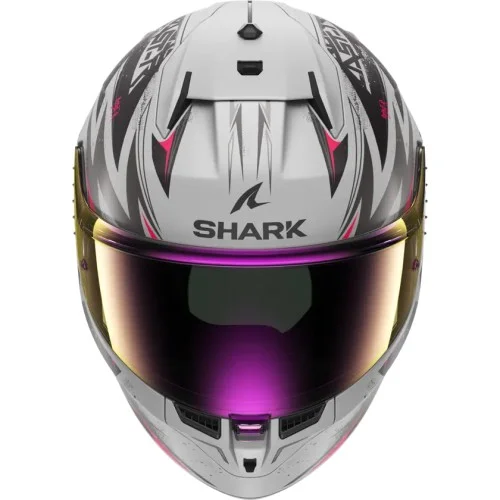 SHARK integral motorcycle helmet D-SKWAL 3 BLAST-R matt black / silver / purple