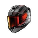 SHARK integral motorcycle helmet D-SKWAL 3 SIZLER black / anthracite / red