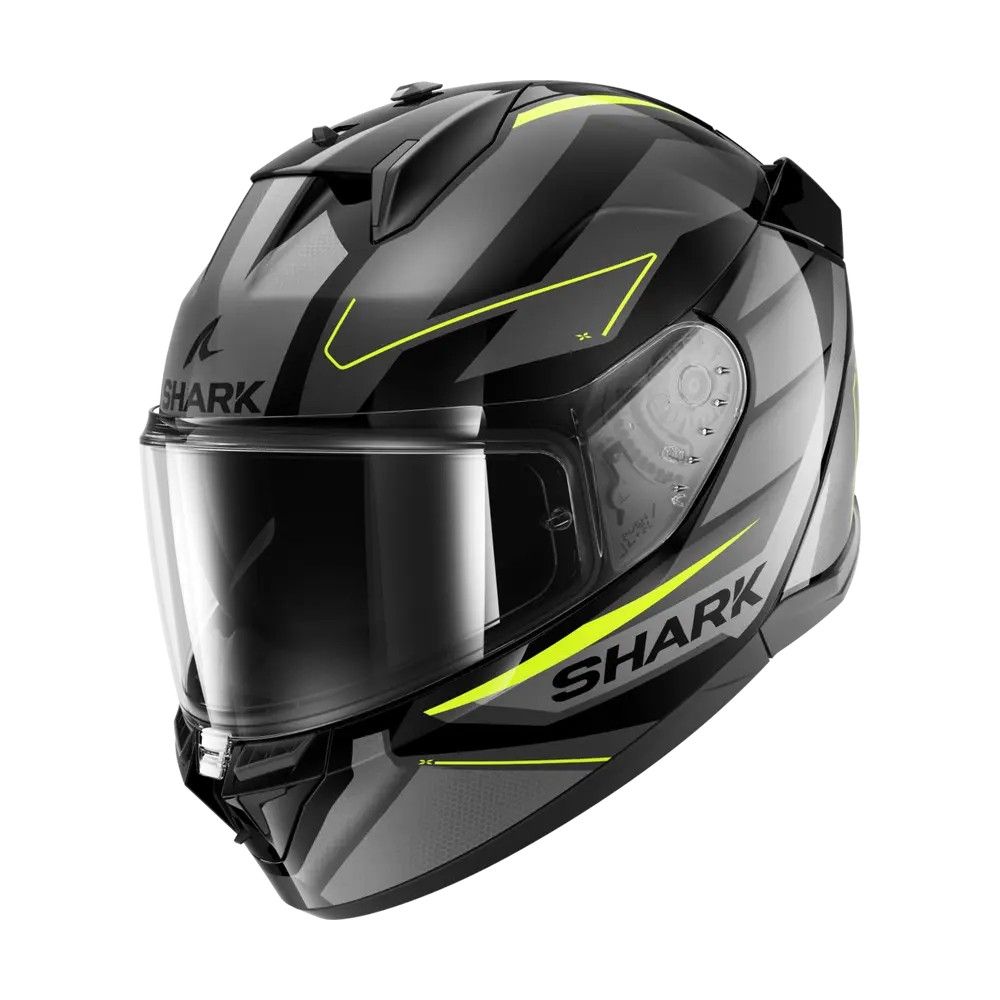 SHARK integral motorcycle helmet D-SKWAL 3 SIZLER black / anthracite / yellow