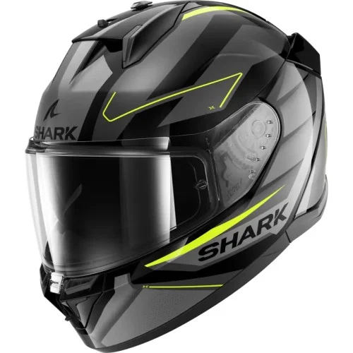SHARK integral motorcycle helmet D-SKWAL 3 SIZLER black / anthracite / yellow