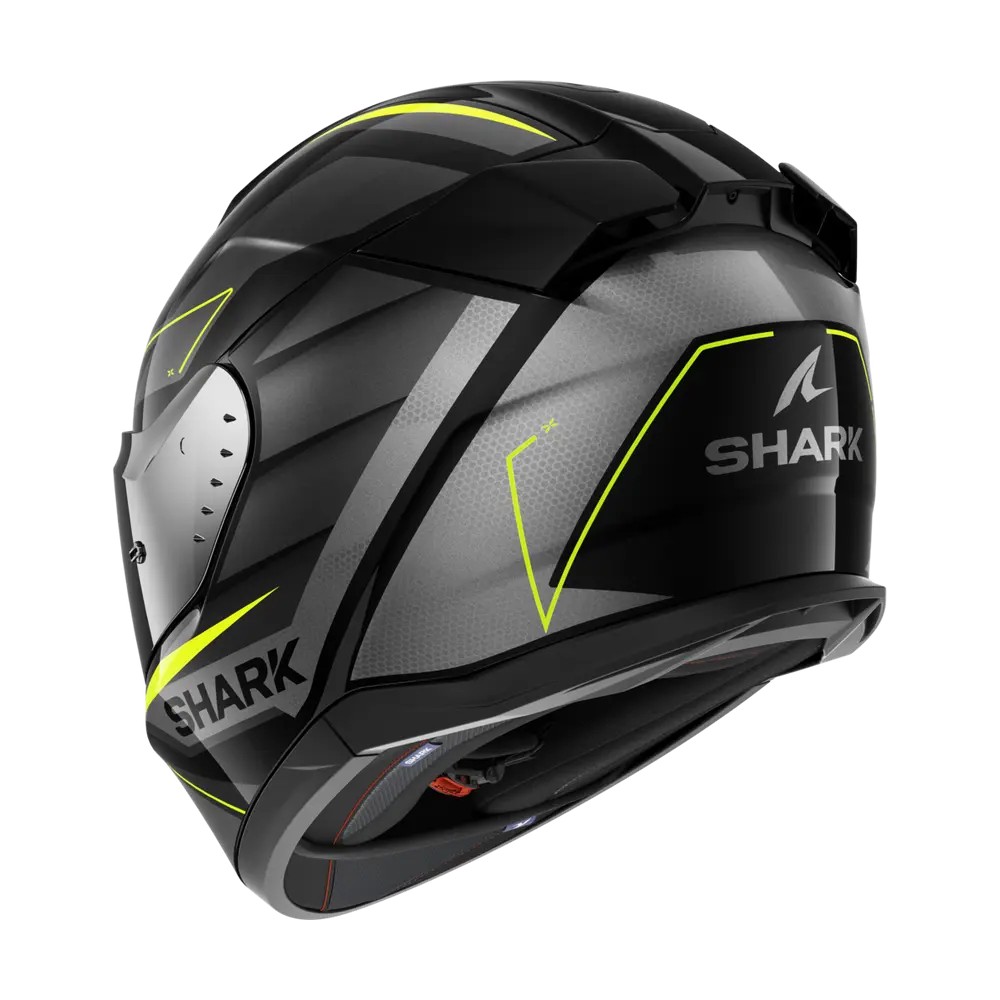 SHARK integral motorcycle helmet D-SKWAL 3 SIZLER black / anthracite / yellow