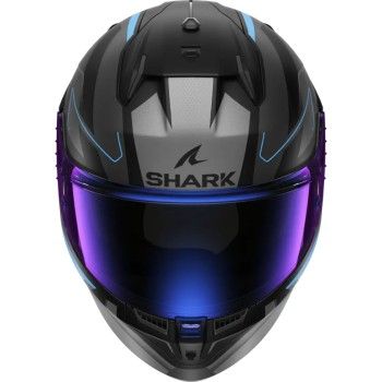 SHARK casque moto intégral D-SKWAL 3 SIZLER noir mat / anthracite / bleu