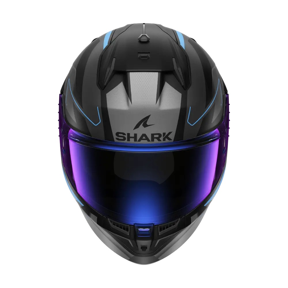 SHARK casque moto intégral D-SKWAL 3 SIZLER noir mat / anthracite / bleu