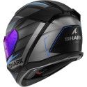 SHARK integral motorcycle helmet D-SKWAL 3 SIZLER matt black / anthracite / blue