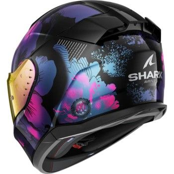 SHARK casque moto intégral D-SKWAL 3 MAYFER noir / violet / pailleté