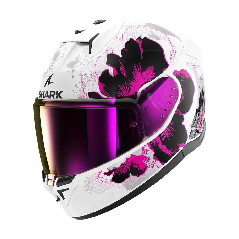 SHARK integral motorcycle helmet D-SKWAL 3 MAYFER white / purple / anthracite