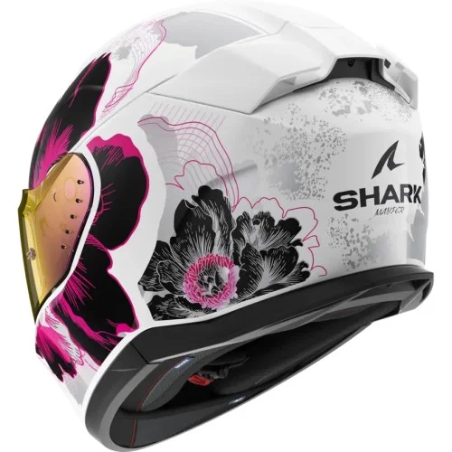 SHARK integral motorcycle helmet D-SKWAL 3 MAYFER white / purple / anthracite