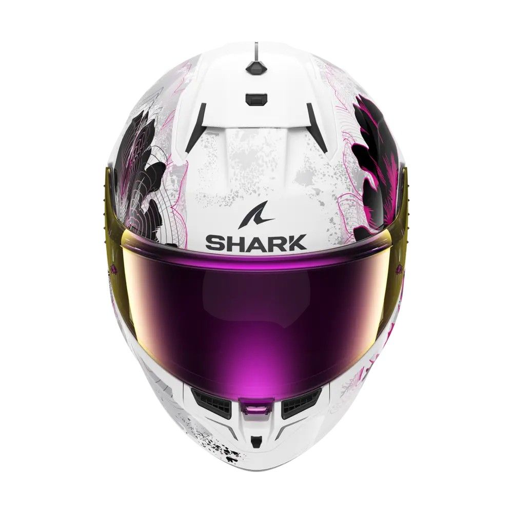 SHARK integral motorcycle helmet D-SKWAL 3 MAYFER white / purple / anthracite