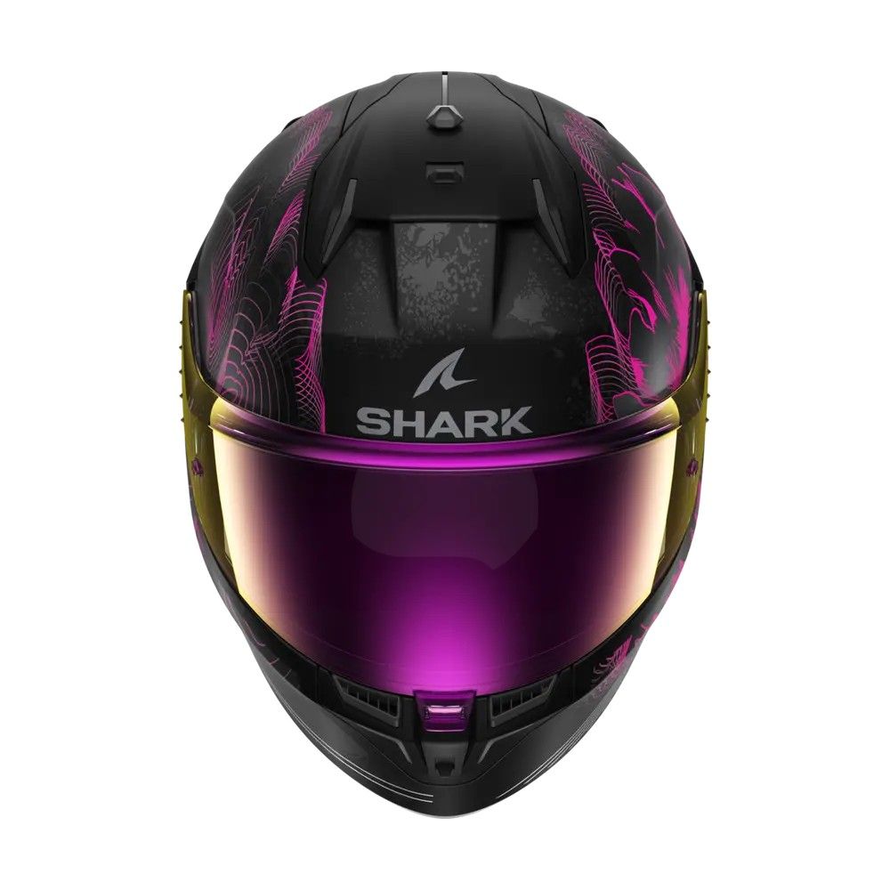 SHARK integral motorcycle helmet D-SKWAL 3 MAYFER matt black / purple / anthracite