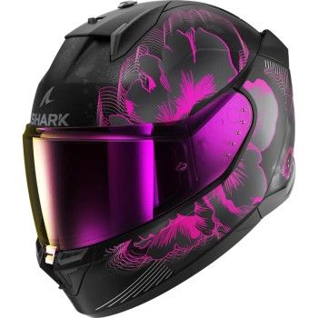 SHARK casque moto intégral D-SKWAL 3 MAYFER noir mat / violet / anthracite