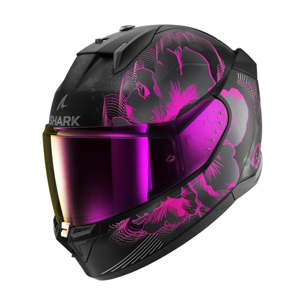 SHARK integral motorcycle helmet D-SKWAL 3 MAYFER matt black / purple / anthracite