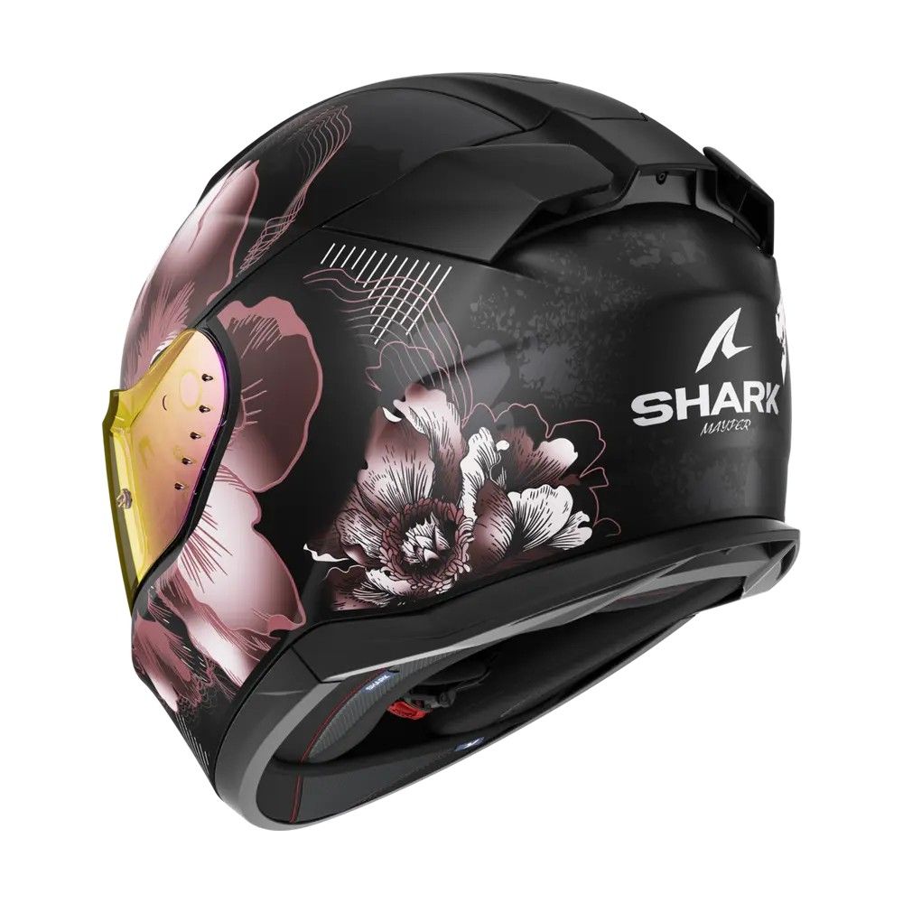 SHARK integral motorcycle helmet D-SKWAL 3 MAYFER matt black / purple / gold