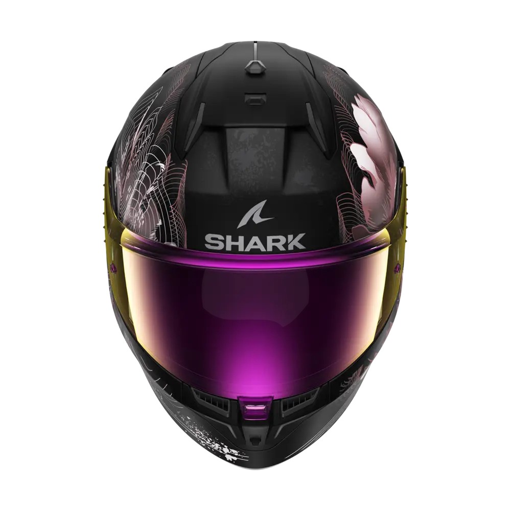 SHARK casque moto intégral D-SKWAL 3 MAYFER noir mat / violet / or