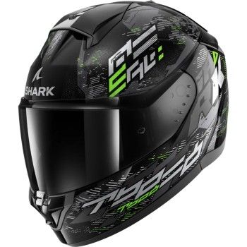 SHARK integral motorcycle helmet RIDILL 2 MOLOKAI black / silver / green