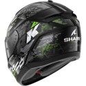 SHARK integral motorcycle helmet RIDILL 2 MOLOKAI black / silver / green