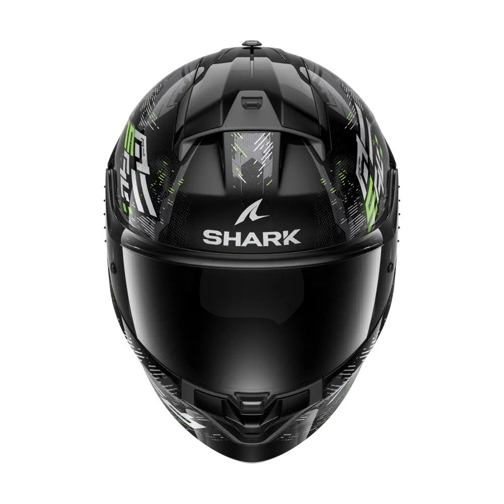 SHARK integral motorcycle helmet RIDILL 2 MOLOKAI black / silver / green