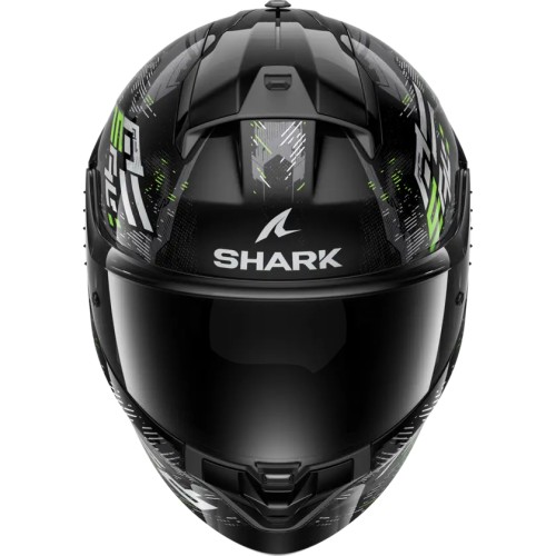 SHARK casque moto intégral RIDILL 2 MOLOKAI noir / argent / vert