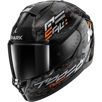 SHARK integral motorcycle helmet RIDILL 2 MOLOKAI black / silver / orange