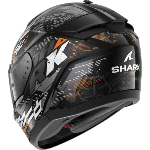 SHARK integral motorcycle helmet RIDILL 2 MOLOKAI black / silver / orange