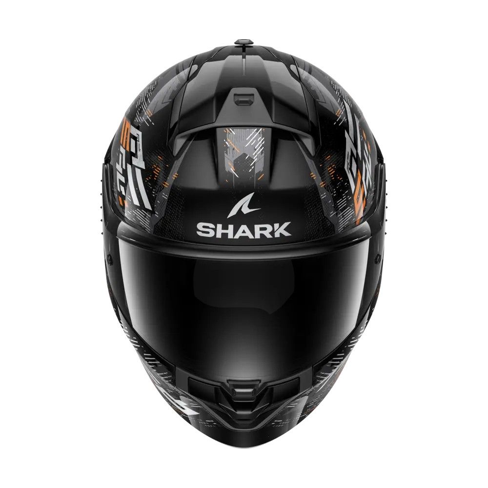 SHARK integral motorcycle helmet RIDILL 2 MOLOKAI black / silver / orange