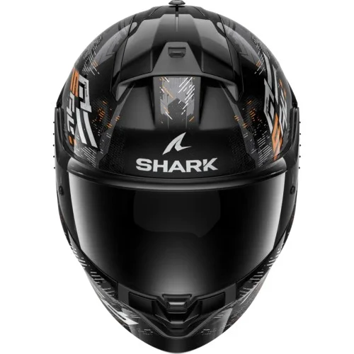 SHARK casque moto intégral RIDILL 2 MOLOKAI noir / argent / orange