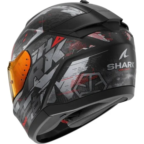 SHARK integral motorcycle helmet RIDILL 2 MOLOKAI matt black / anthracite / red