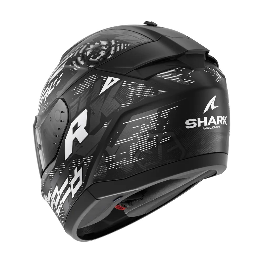 SHARK integral motorcycle helmet RIDILL 2 MOLOKAI matt black / anthracite / white