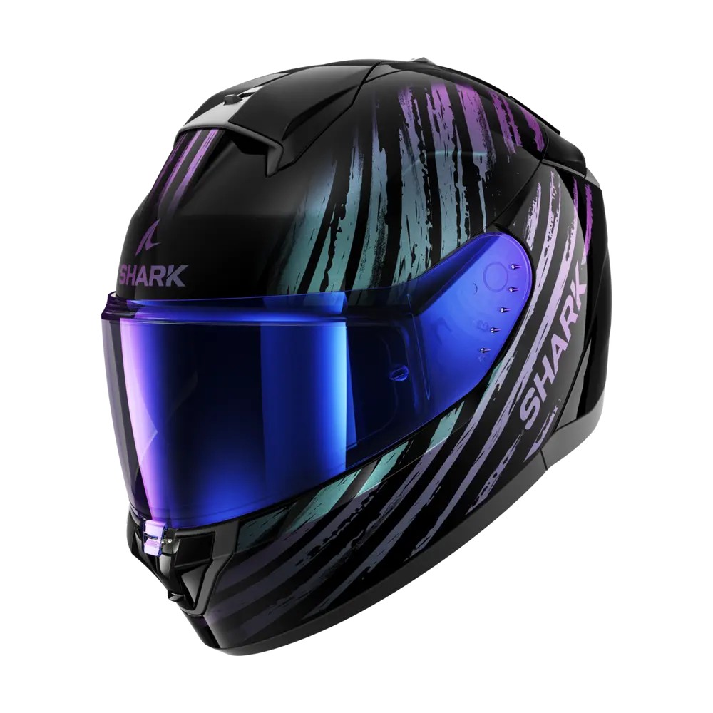 SHARK integral motorcycle helmet RIDILL 2 ASSYA black / purple / blue
