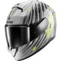 SHARK casque moto intégral RIDILL 2 ASSYA argent / anthracite / jaune