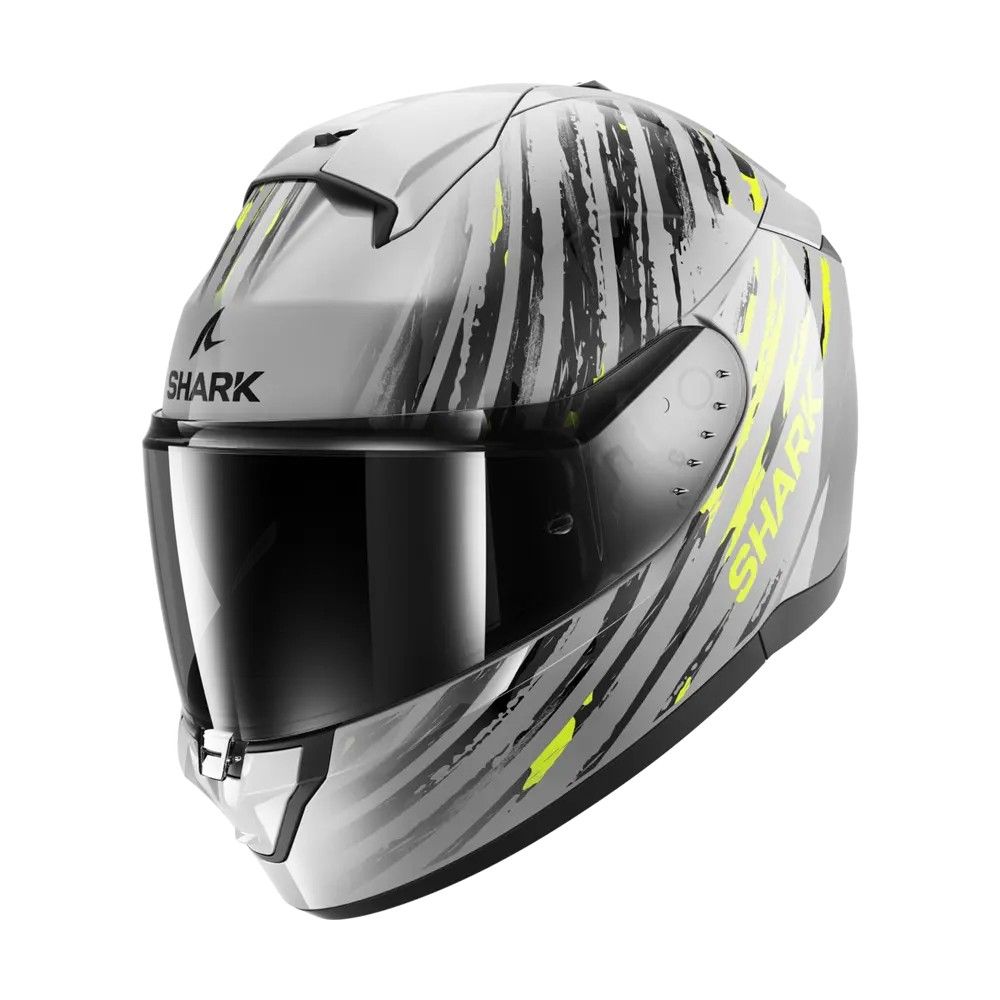 SHARK casque moto intégral RIDILL 2 ASSYA argent / anthracite / jaune