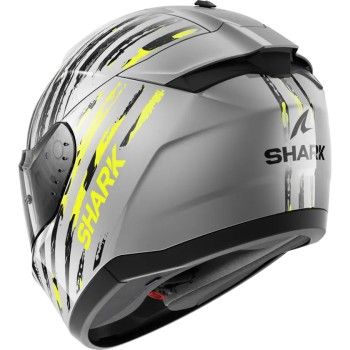 SHARK casque moto intégral RIDILL 2 ASSYA argent / anthracite / jaune